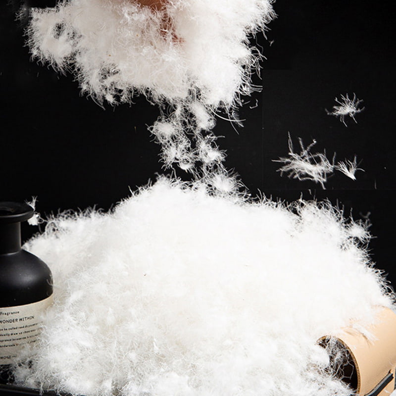 80% pura piuma d'oca bianca