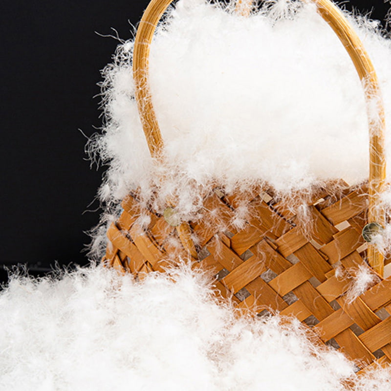 50% pura piuma d'oca bianca