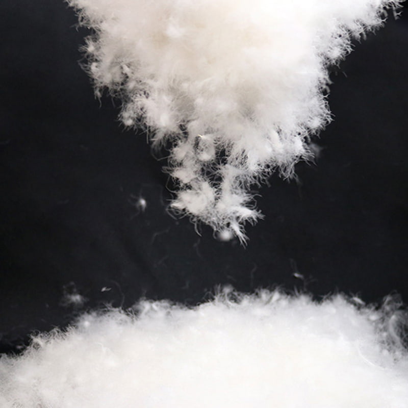 Piumino d'anatra bianca pura all'80%. Piumino d'anatra bianca pura all'80%.